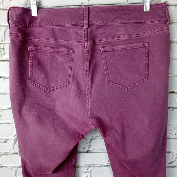 🔥SOLD🔥 TORRID Womens Purple Jean Leggings Leggings 20 R - Picture 5 of 9